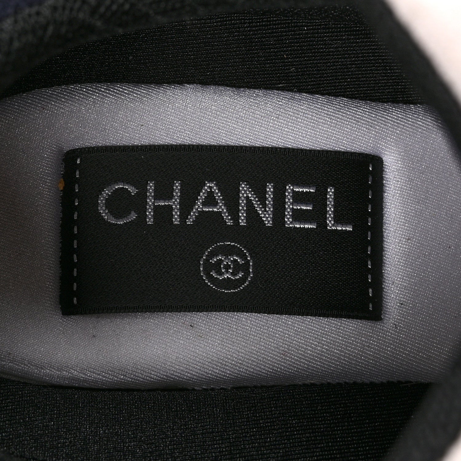 Chanel Suede Calfskin CC Sneakers 36.5 Brown Beige 7 of 10