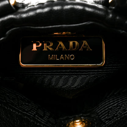 Prada Nappa Mini Bag Keychain Charm Black 5 of 7