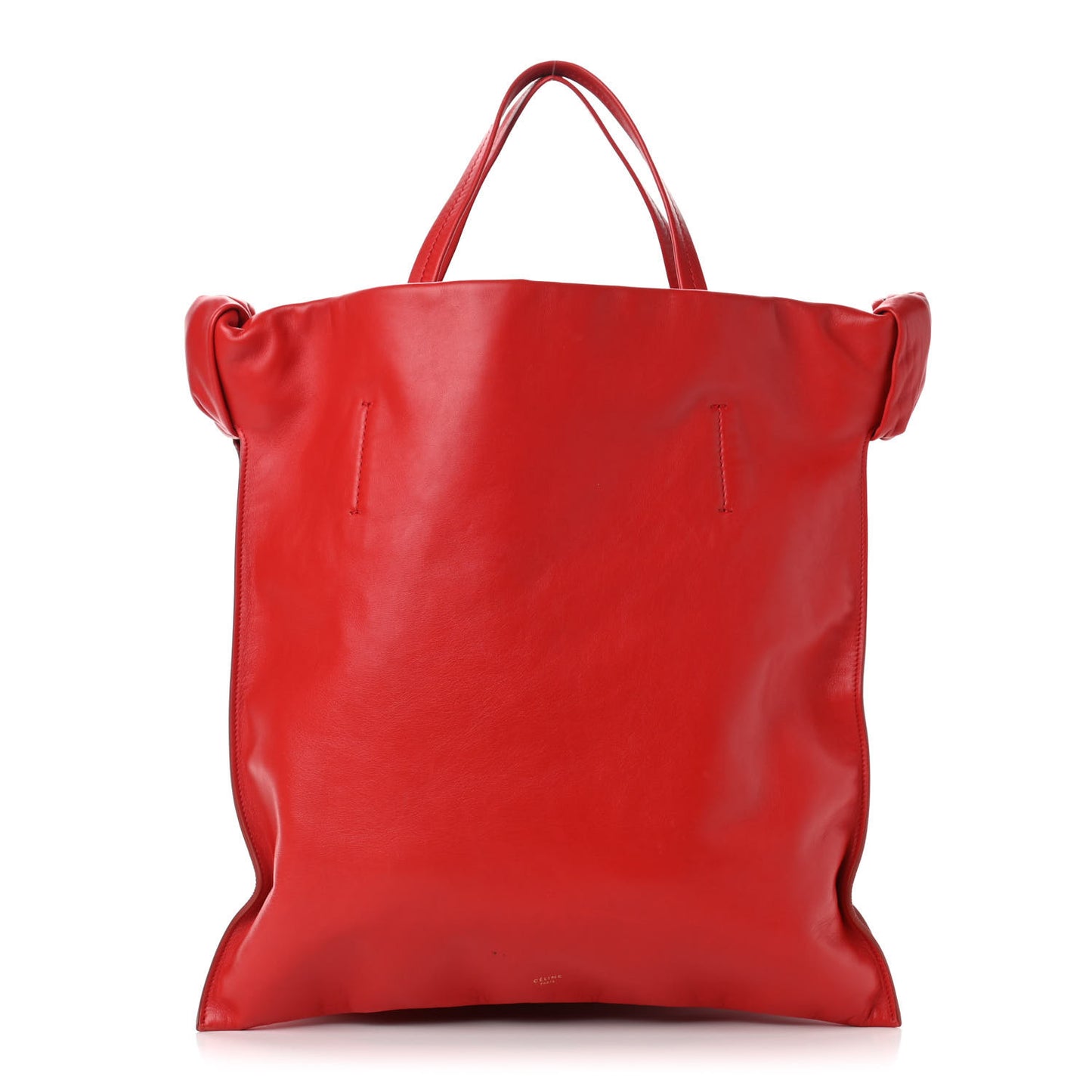 Lambskin Medium With Knots Tote Red