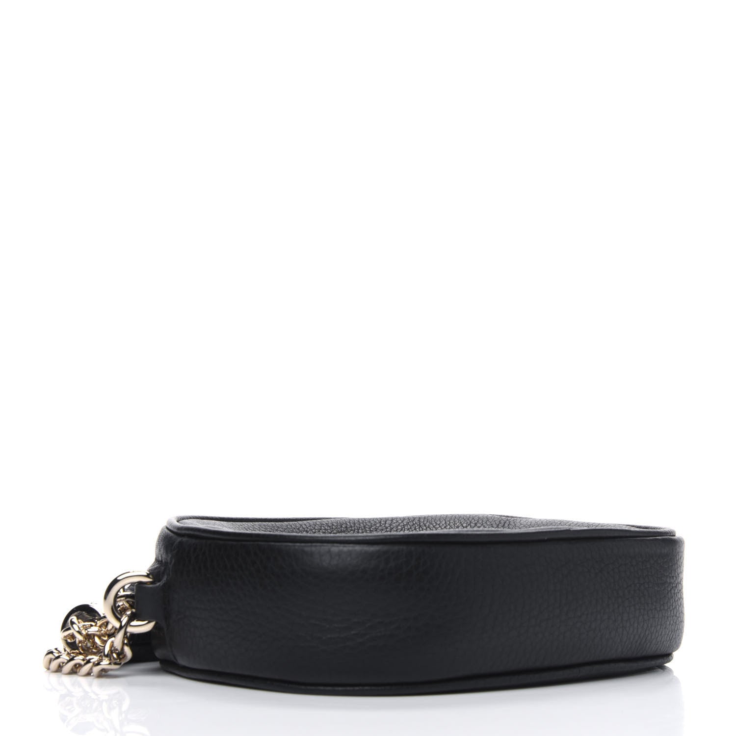 Gucci Pebbled Calfskin Mini Soho Chain Bag Black 3 of 4