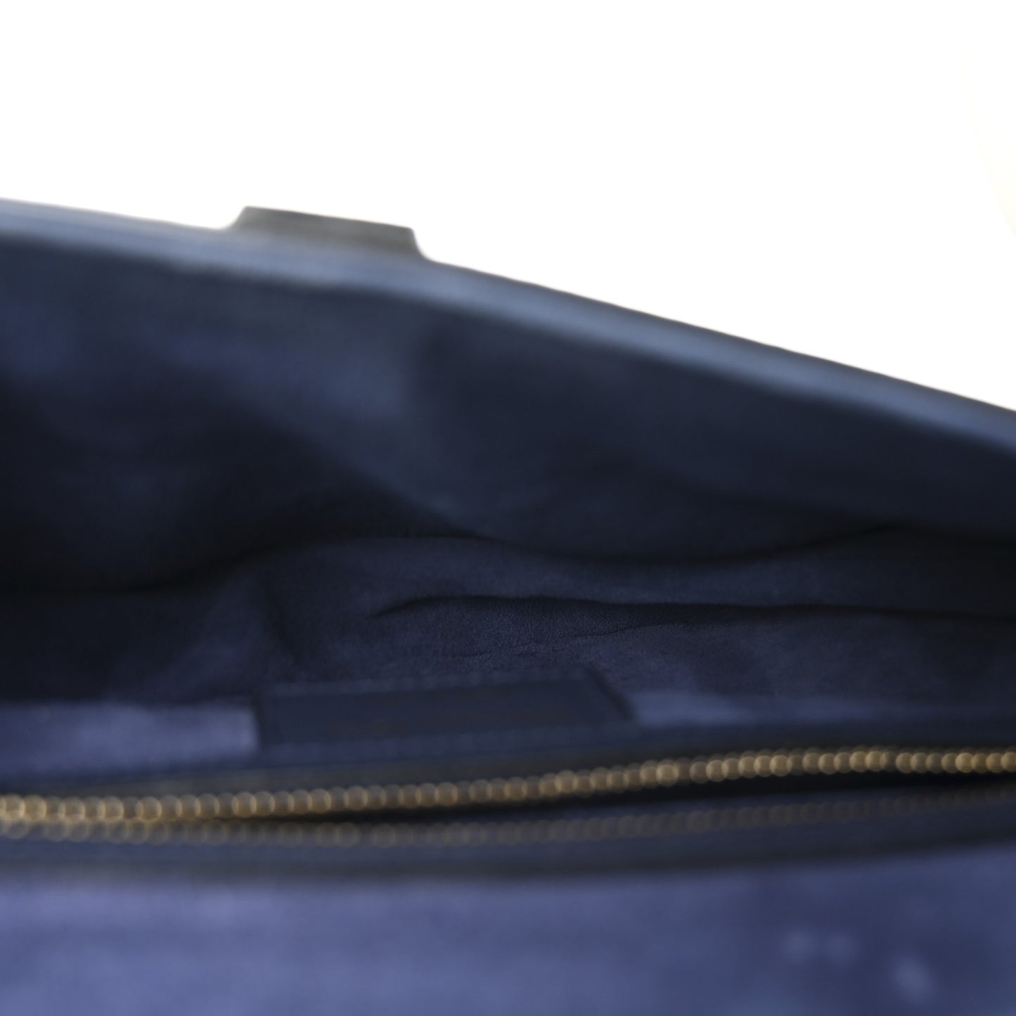 Grained Calfskin Saddle Bag Navy