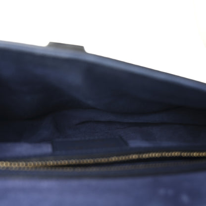 Christian Dior Grained Calfskin Saddle Bag Navy 5 of 11