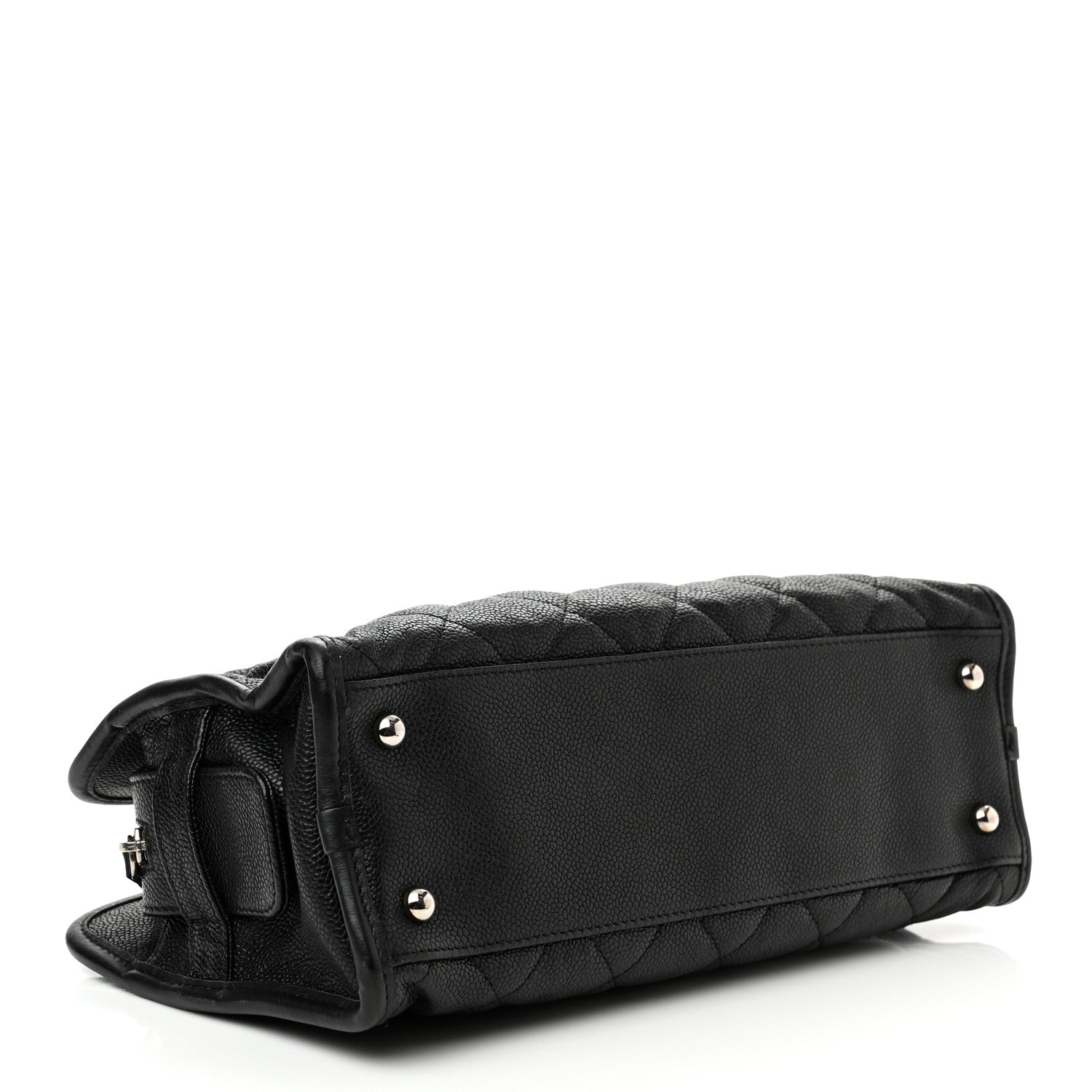 Chanel Caviar Quilted Small French Riviera Tote Black 4 of 13