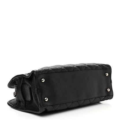 Chanel Caviar Quilted Small French Riviera Tote Black 4 of 13