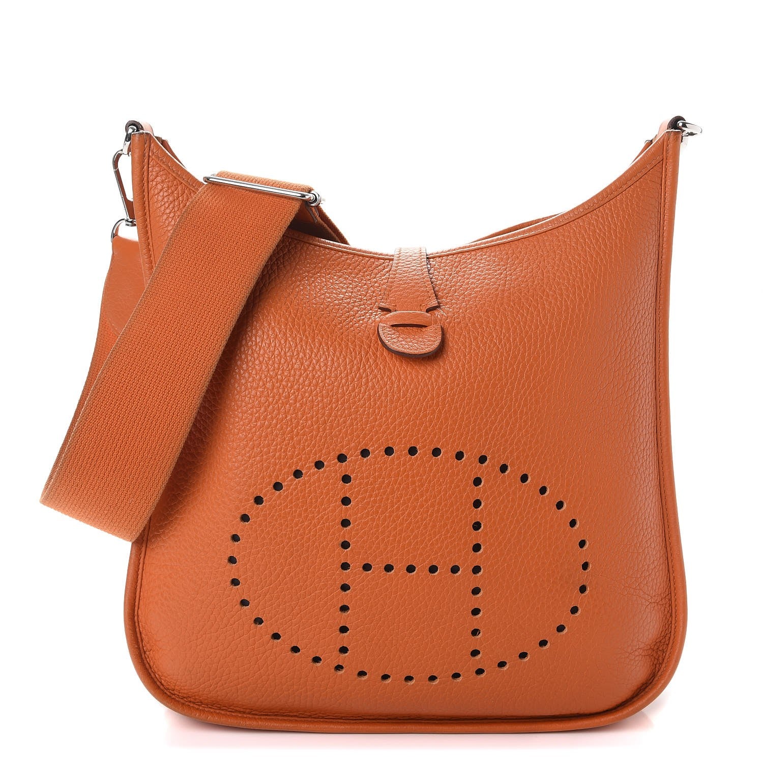Hermes Taurillon Clemence Evelyne III PM Orange 1 of 21