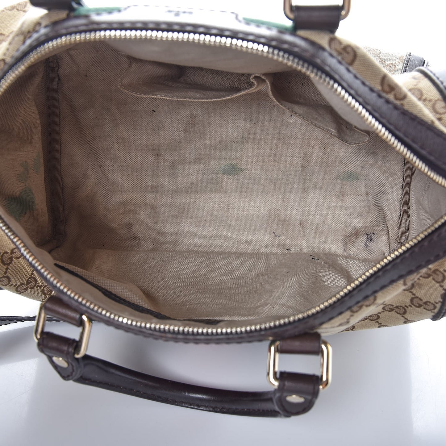 Monogram Vintage Web Medium Boston Dark Brown