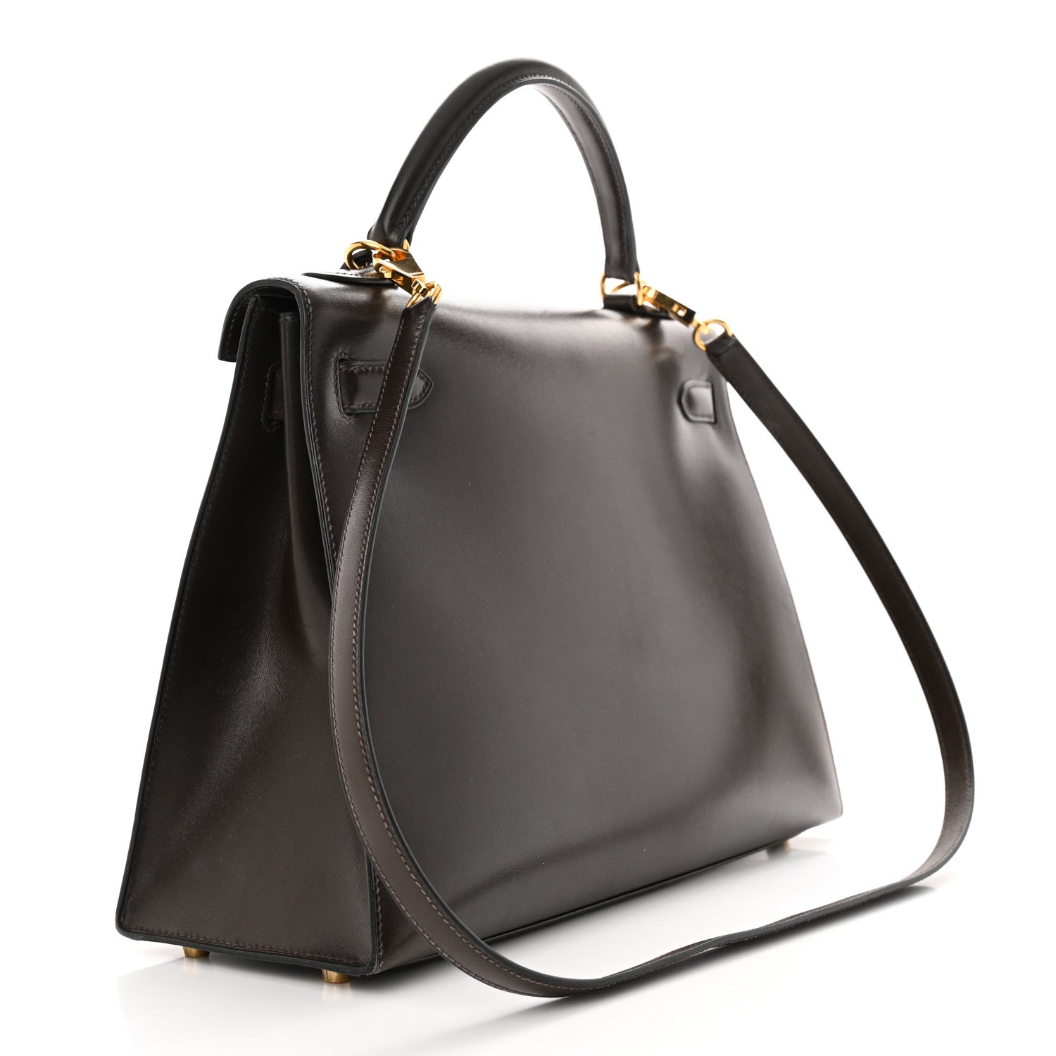 Hermes Box Kelly Sellier 32 Chocolate 3 of 17