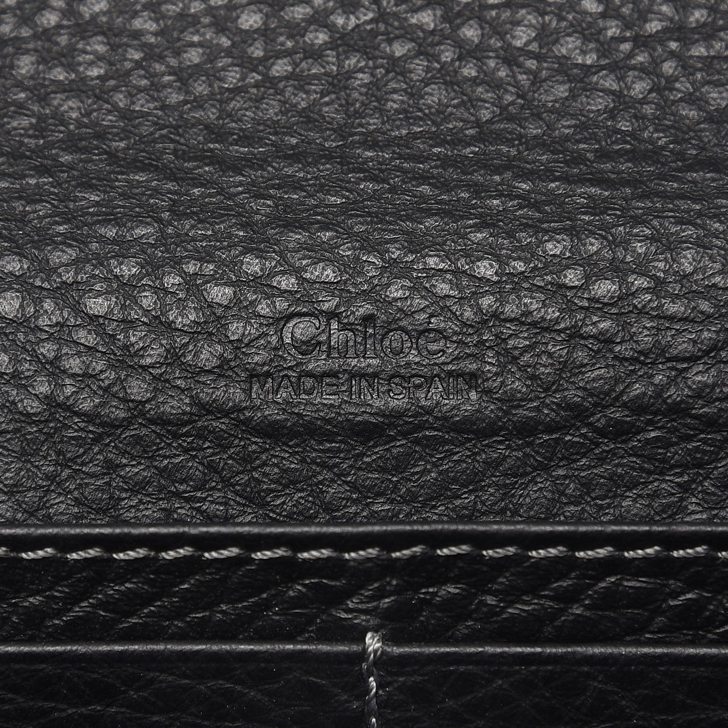 Chloe Calfskin Marcie Continental Flap Wallet Black 6 of 8