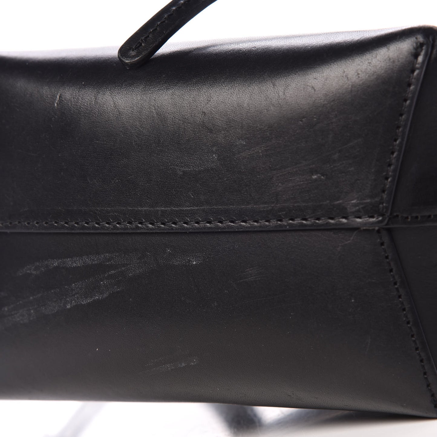 Calfskin Mini Mini Bucket Bag Black Flamma