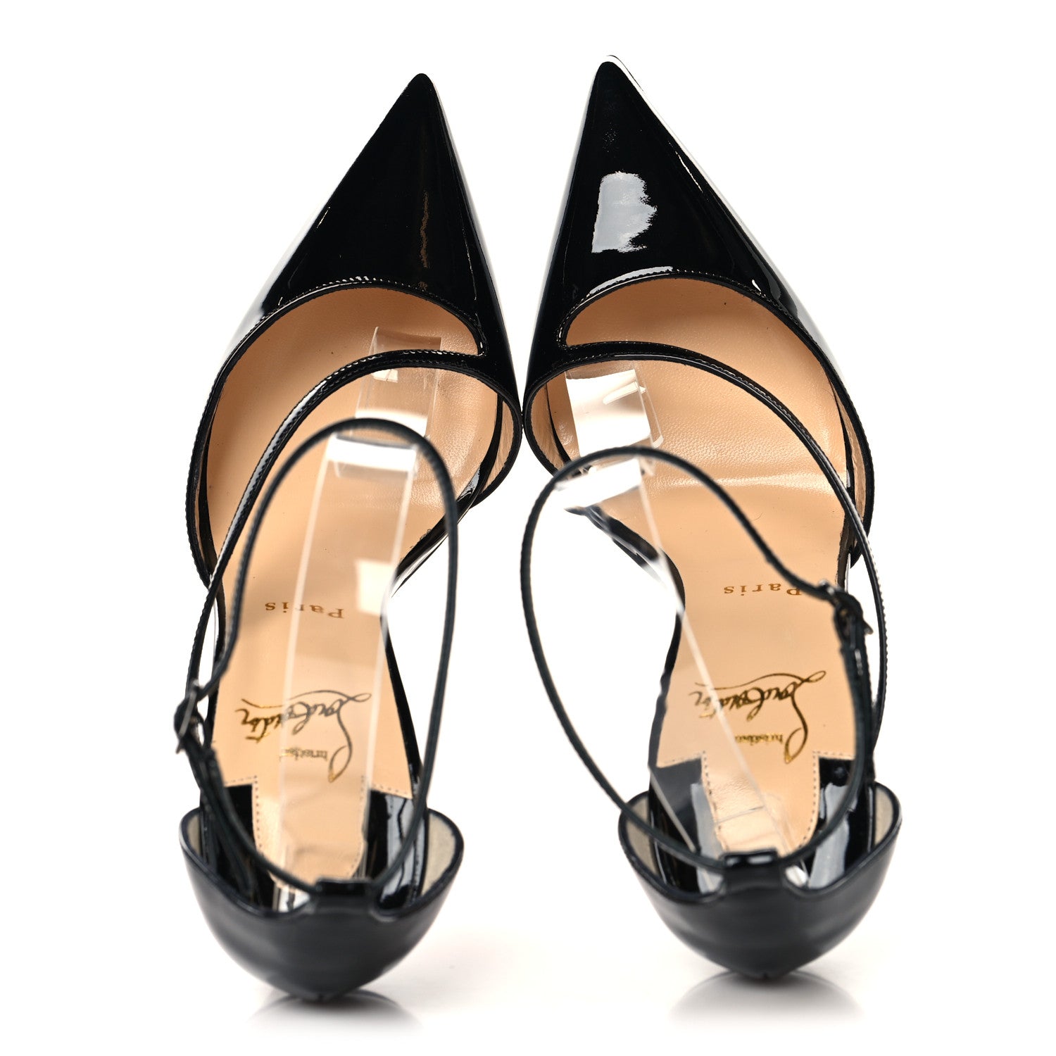 Christian Louboutin Patent Fliketta 100 Pumps 39 Black 2 of 9