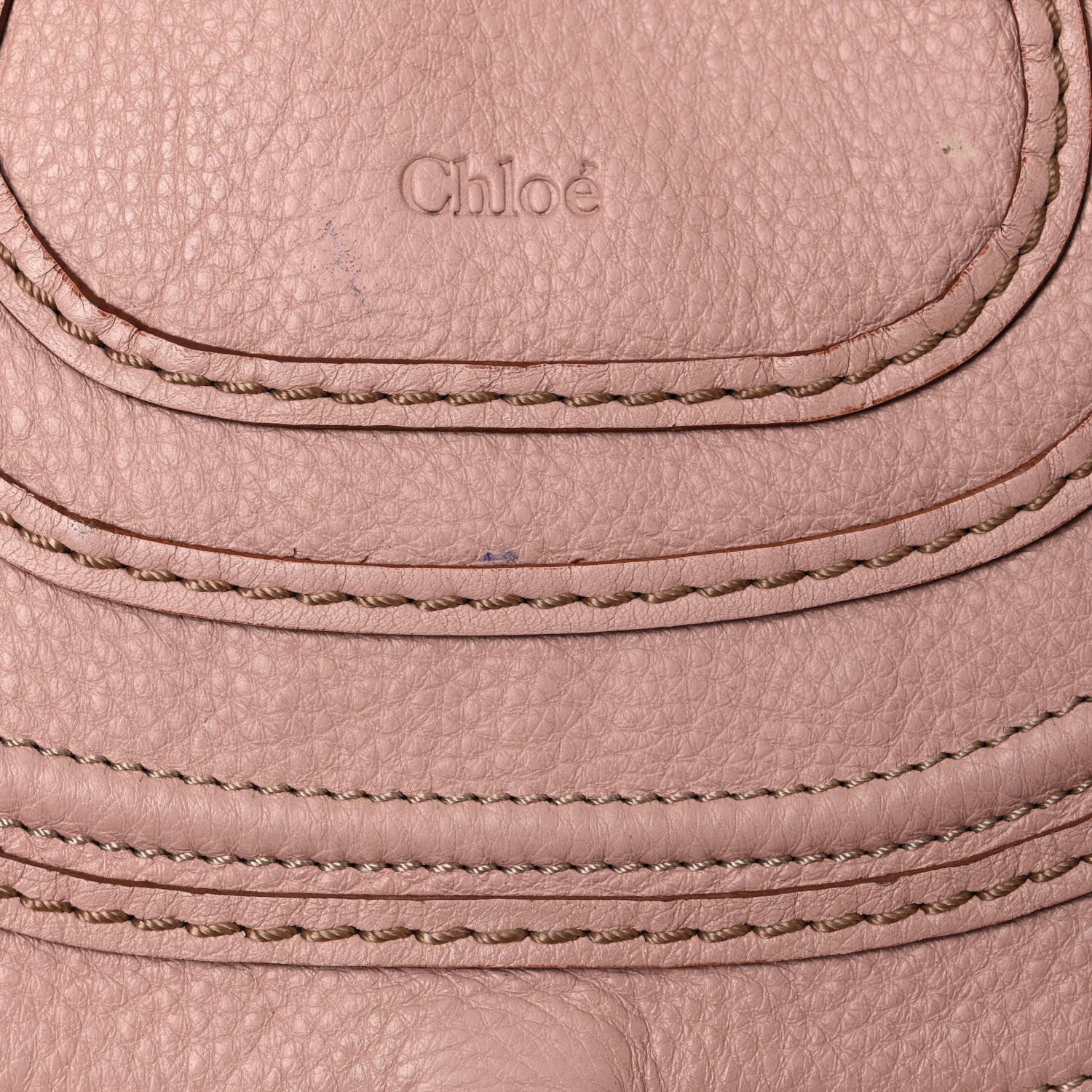 Chloe Calfskin Medium Marcie Round Zip Crossbody Blush Nude 21 of 24