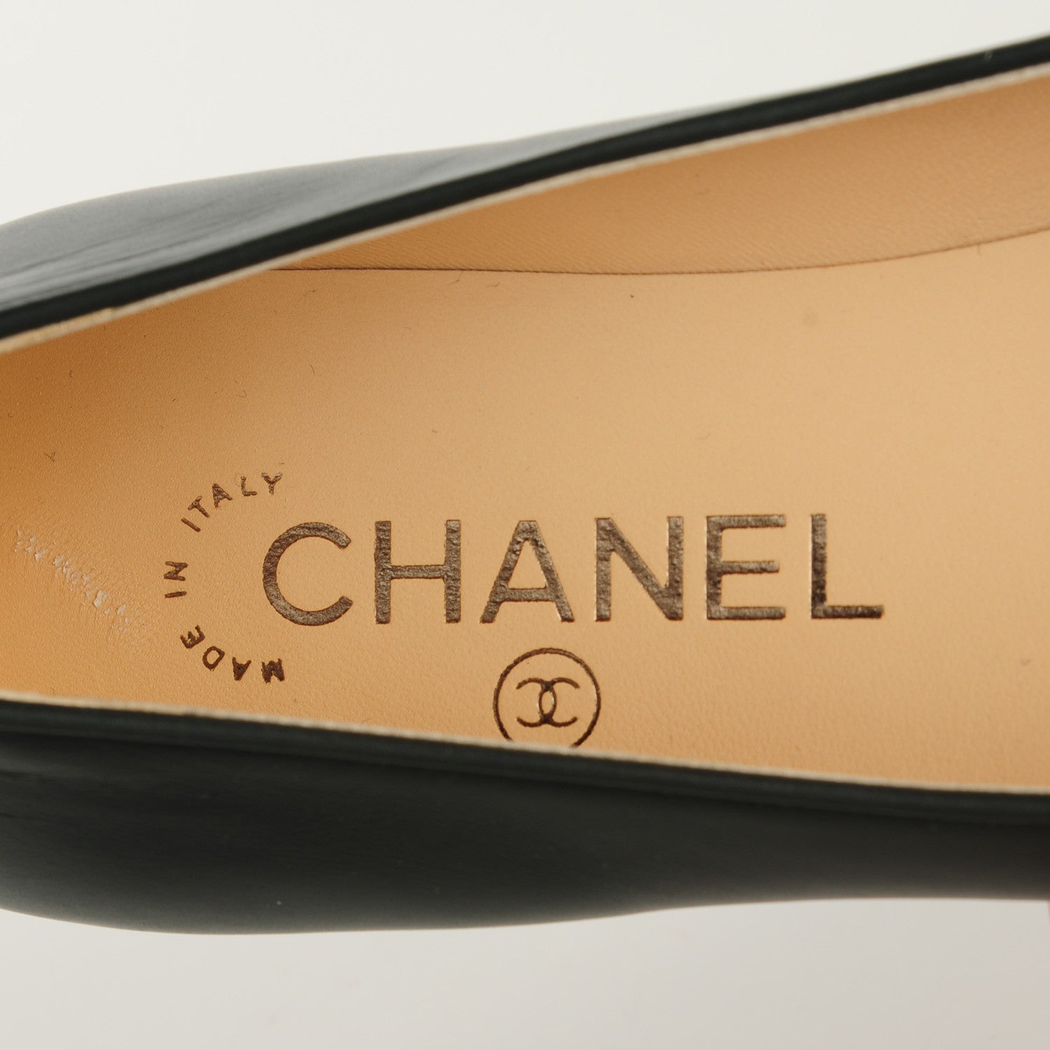 Chanel Calfskin Camellia Bead Ballerina Flats 36.5 Grey Black 7 of 8