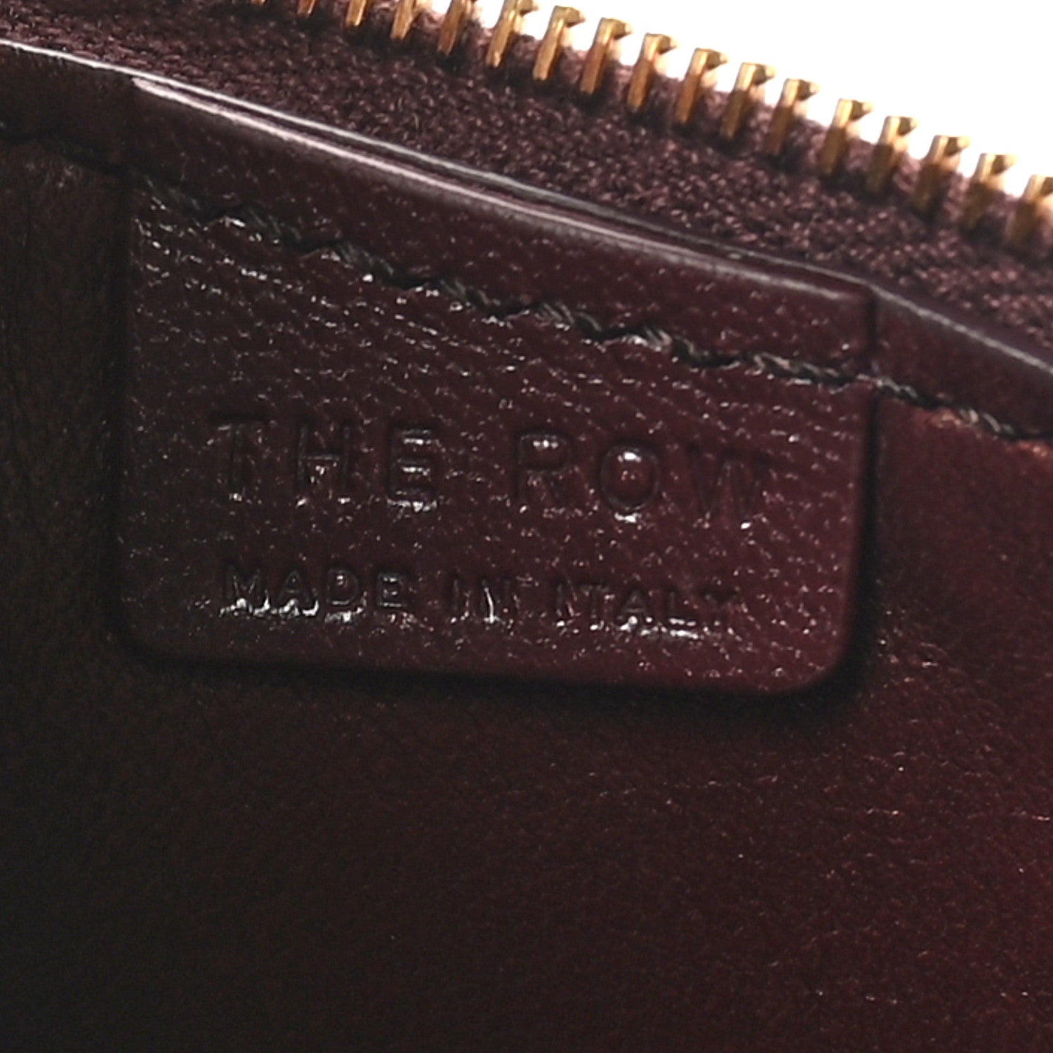 The Row Grained Calfskin Half Moon Shoulder Bag Raisin 6 of 9