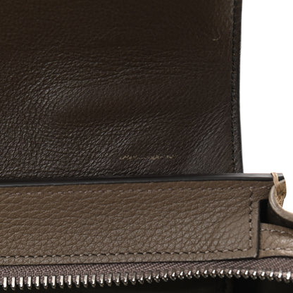 Celine Drummed Calfskin Suede Small Trapeze Souris 11 of 11