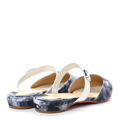 Christian Louboutin Jeans Punk Loubi Choc Lock Flats 37 Multicolor 4 of 7