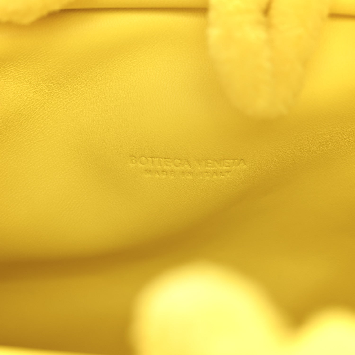 Bottega Veneta Chenille The Mini Pouch Lemon 6 of 10