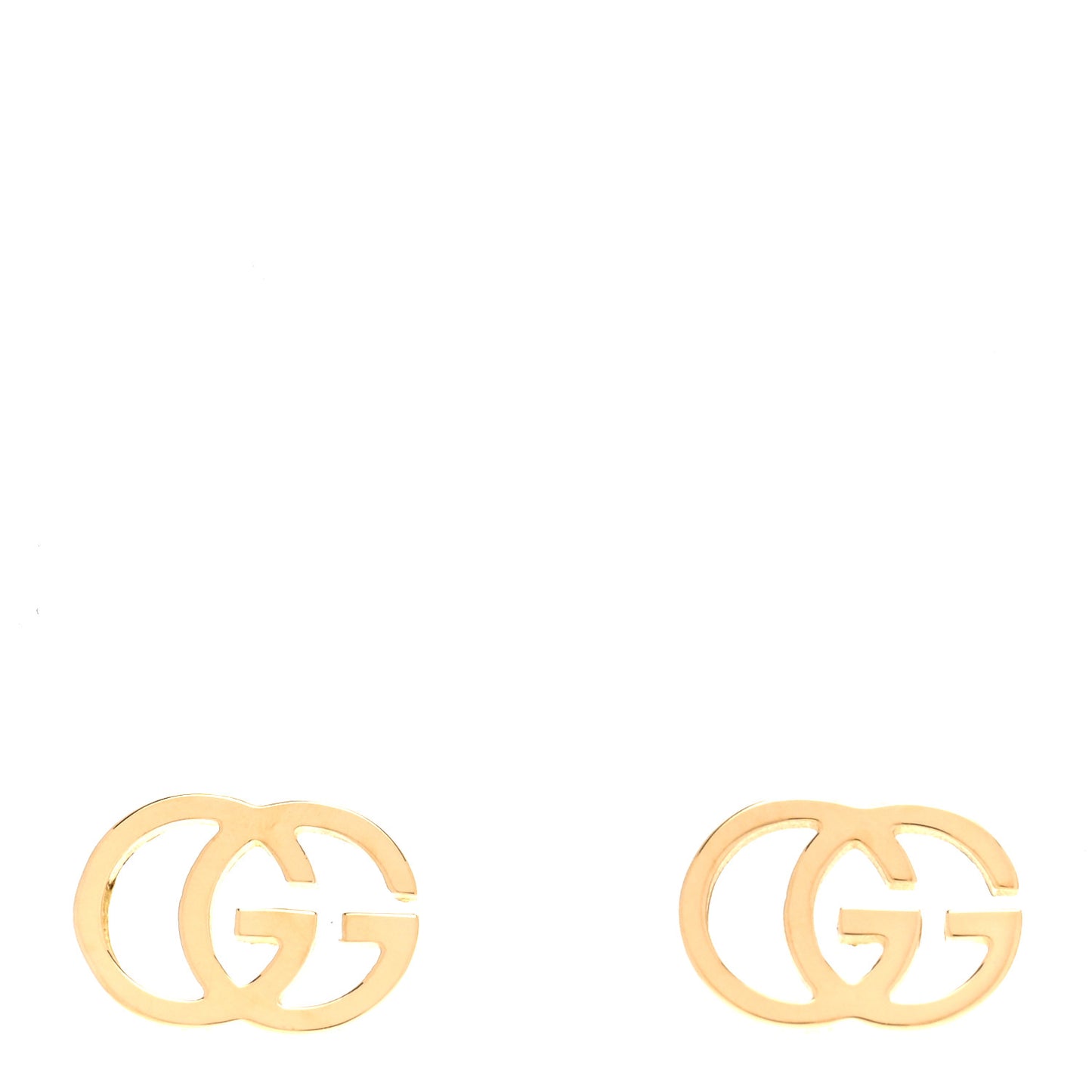 18K Yellow Gold Running G Stud Earrings