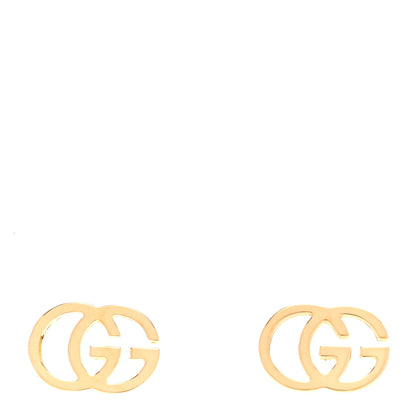 Gucci 18K Yellow Gold Running G Stud Earrings 1 of 4