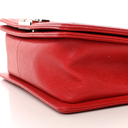 Chanel Caviar Quilted Medium Boy Flap Red 10 of 15