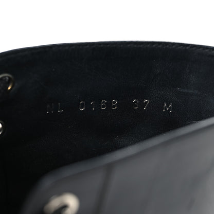 Louis Vuitton Calfskin LV Black Heart Flat Ranger Boots 37 Black 7 of 11