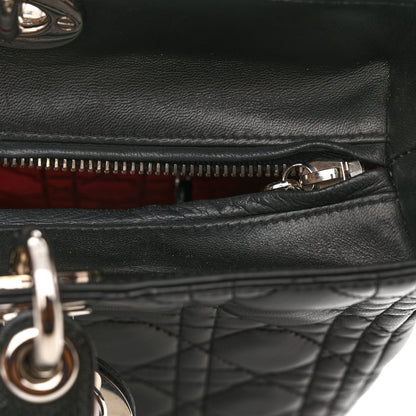 Christian Dior Lambskin Cannage Large Lady Dior Black 13 of 15
