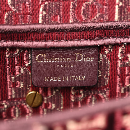 Christian Dior Velvet Oblique Saddle Bag Burgundy 6 of 10