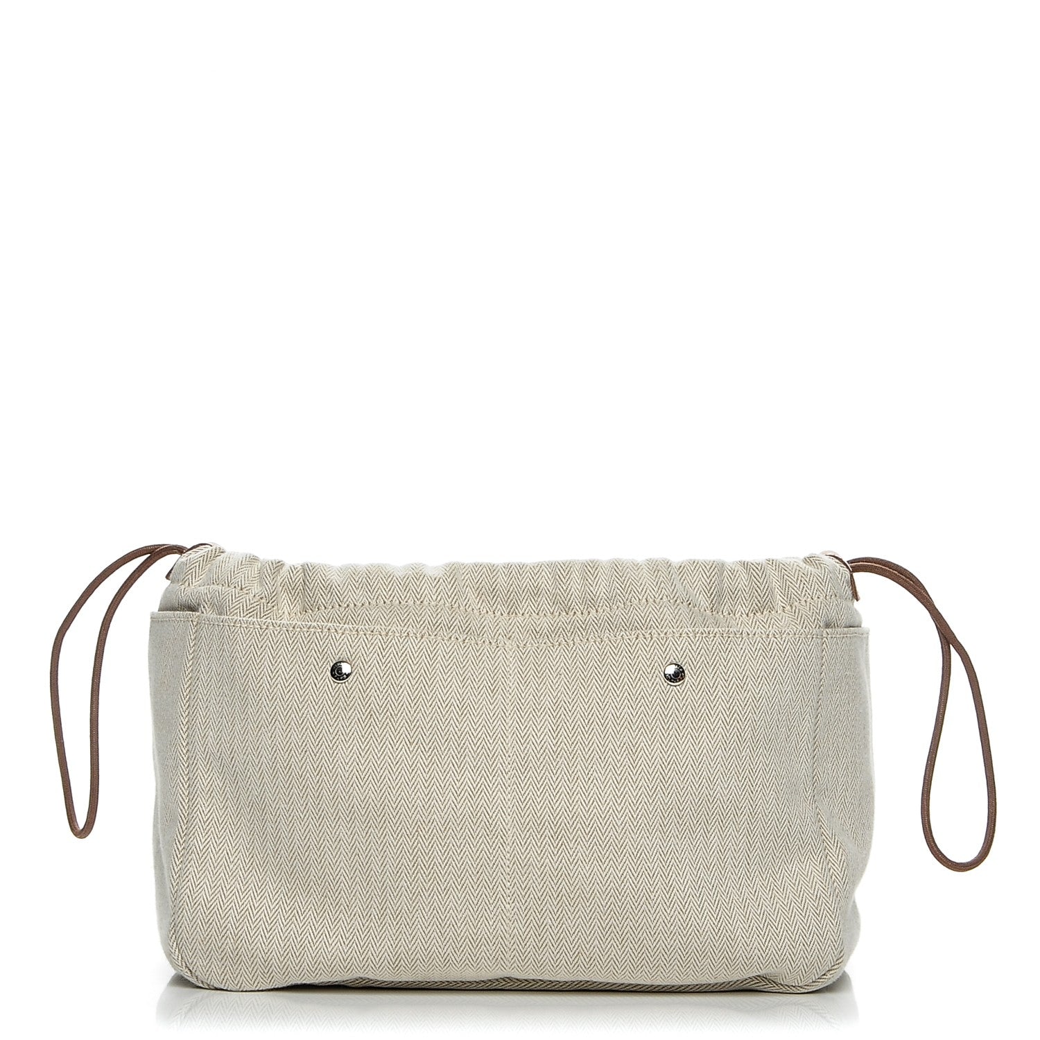 Hermes Canvas Barenia Fourbi 25 MM Pouch Naturel Fauve 1 of 7