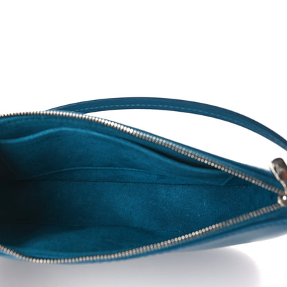 Louis Vuitton Epi Pochette Accessories NM Cyan 5 of 9