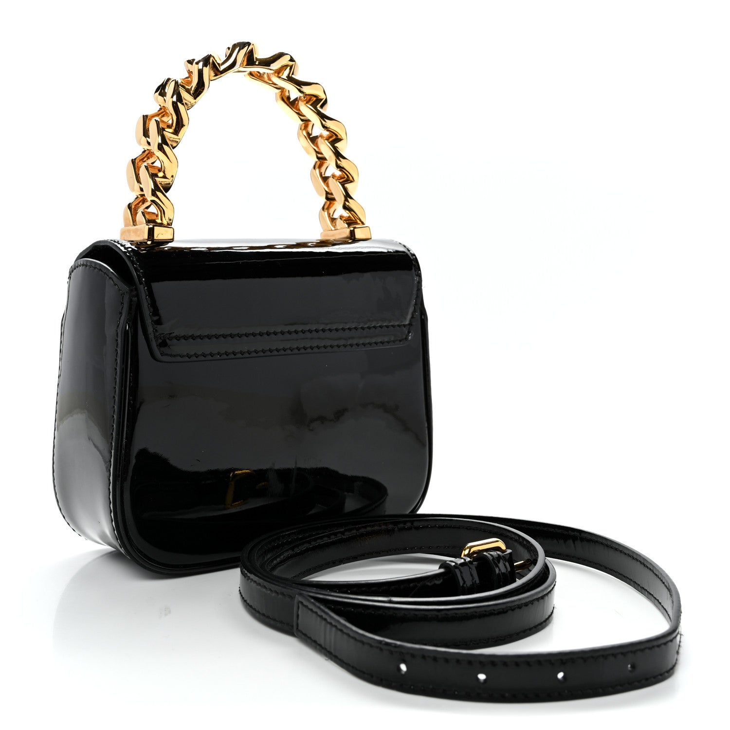 Versace Patent Mini La Medusa Bag Black 3 of 9