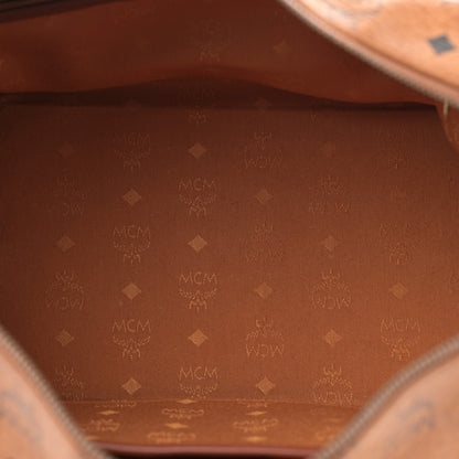 MCM Visetos Essential Boston Bag Cognac 5 of 12