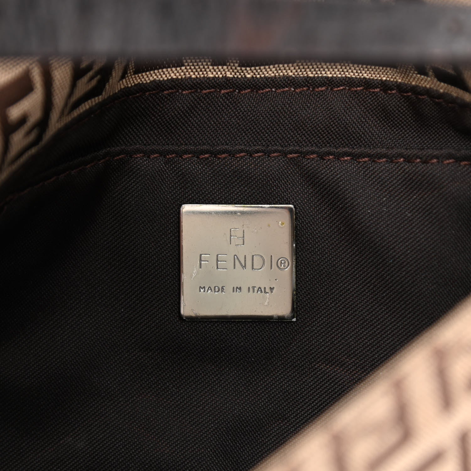 Fendi Zucchino Mini Baguette Tobacco 6 of 9
