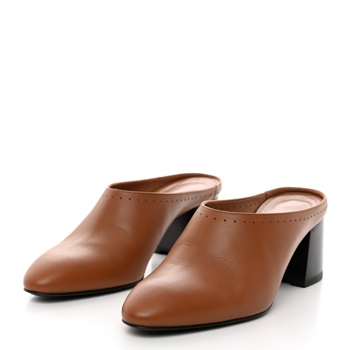 Calfskin Trot Mules 38.5