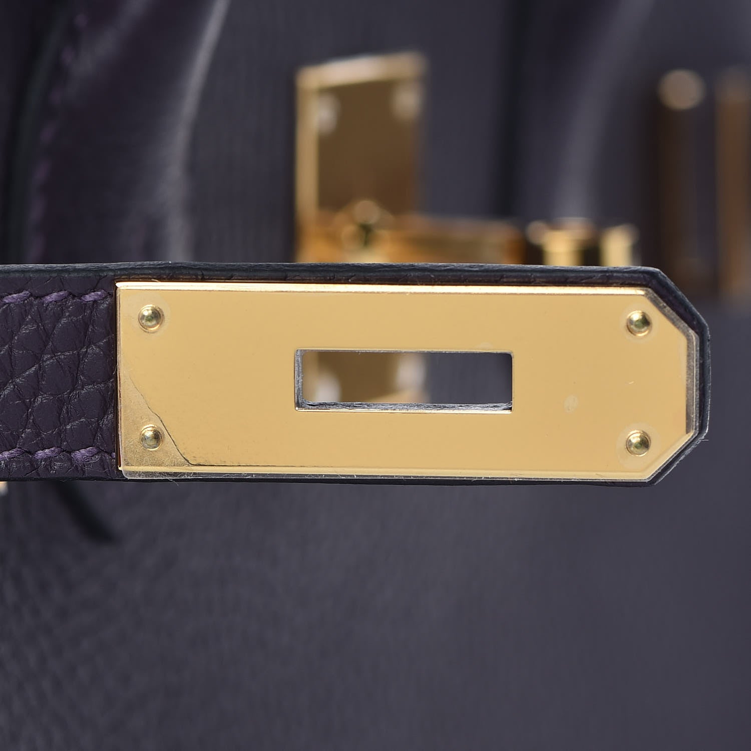 Hermes Taurillon Clemence Birkin 30 Raisin 32 of 39