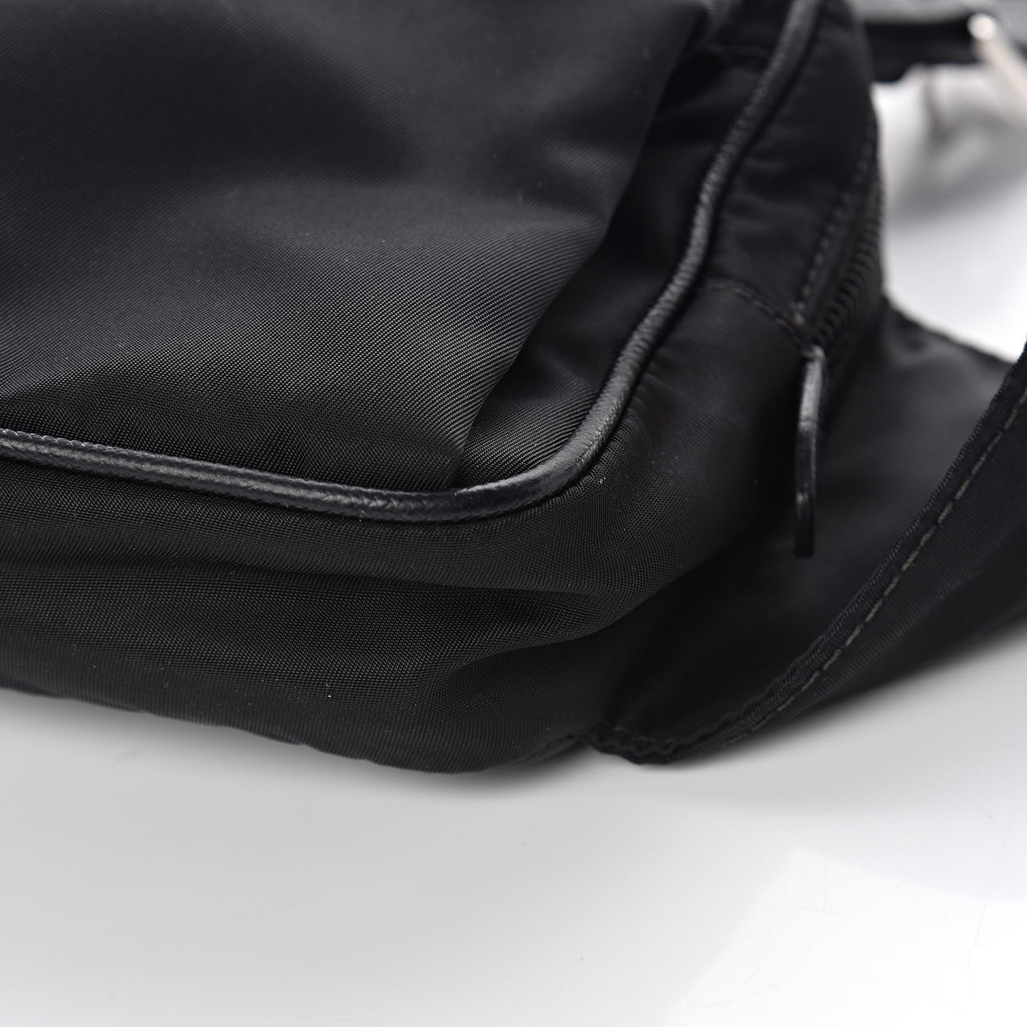 Tessuto Nylon Saffiano Belt Bag Black