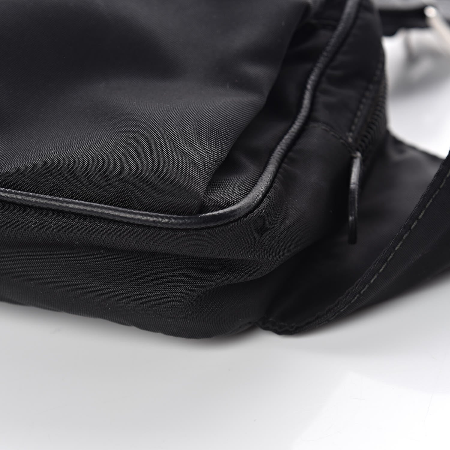 Prada Tessuto Nylon Saffiano Belt Bag Black 10 of 10