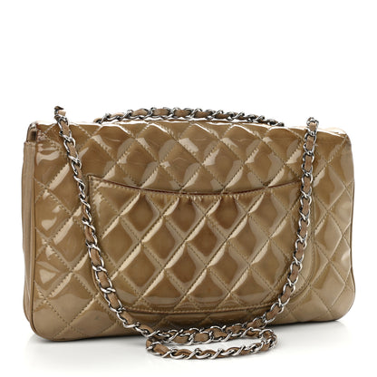 Chanel Patent Quilted 3 Jumbo Flap Light Brown 2 of 14