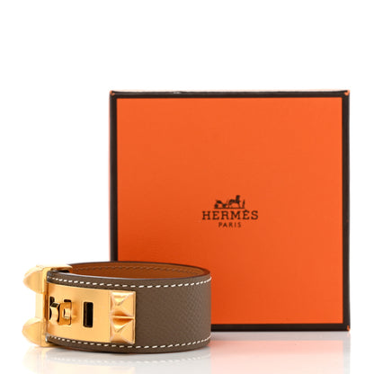 Hermes Epsom Collier de Chien CDC 24 Bracelet T2 Etoupe 7 of 7