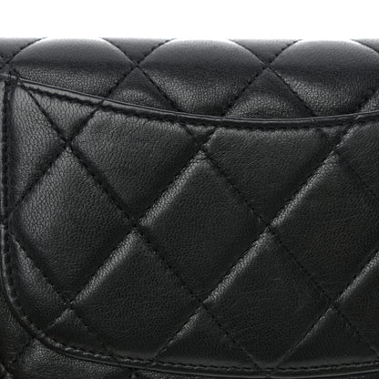 Chanel Lambskin Quilted Large Flap Wallet Black 13 of 15