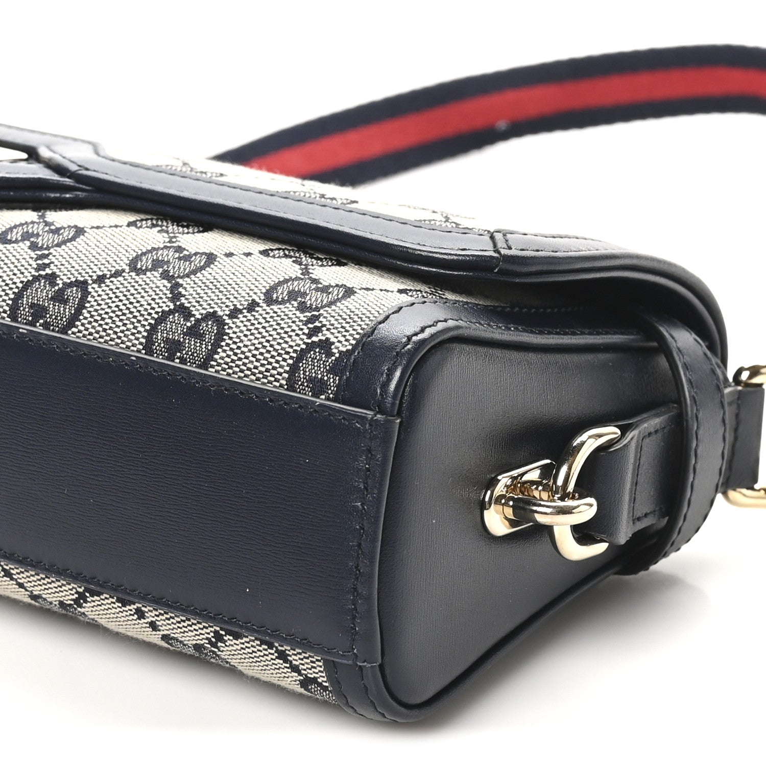 Gucci GG Monogram Small Luce Shoulder Bag Beige Blue 10 of 10