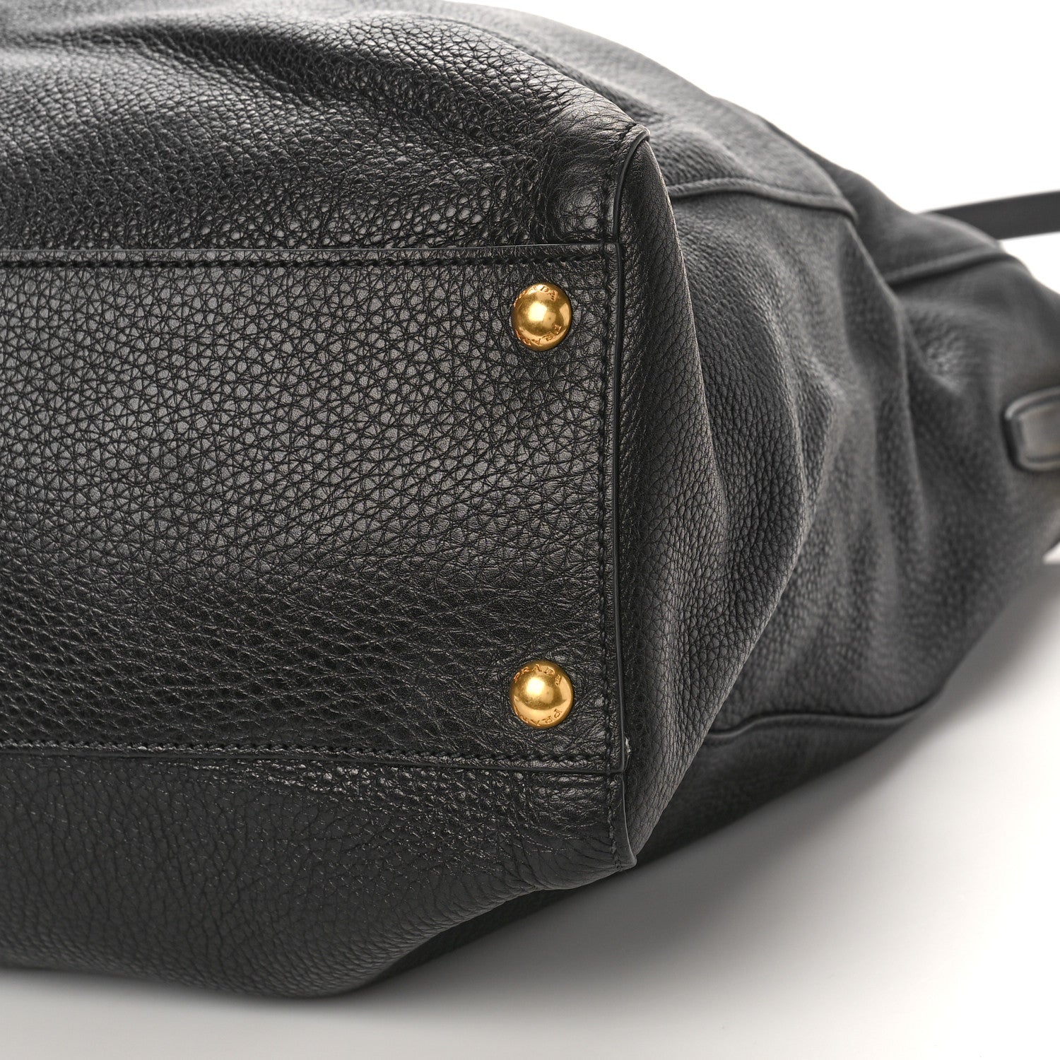 Prada Vitello Daino Tote Black 8 of 9