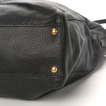 Prada Vitello Daino Tote Black 8 of 9