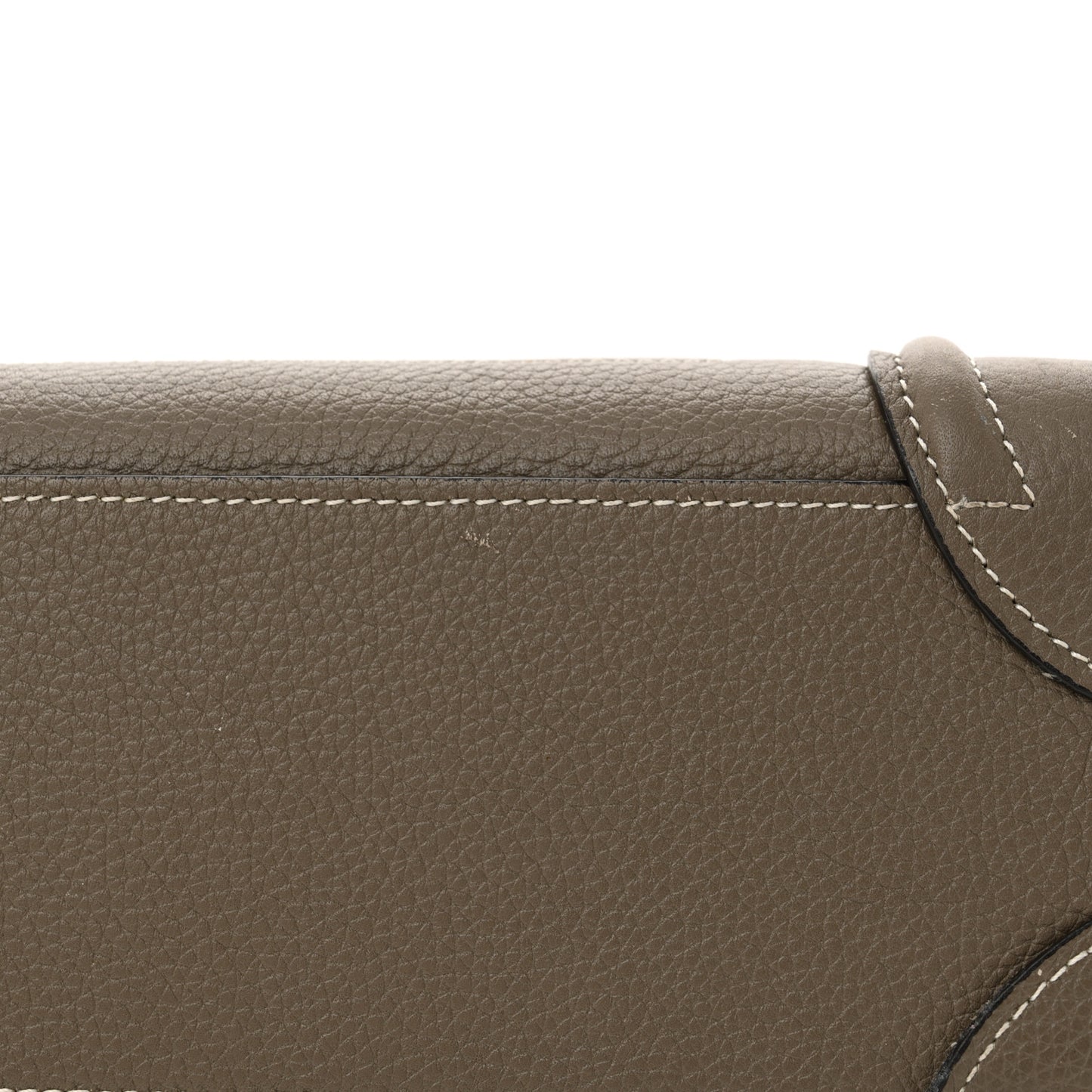 Drummed Calfskin Nano Luggage Souris