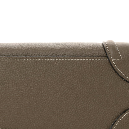 Celine Drummed Calfskin Nano Luggage Souris 16 of 18