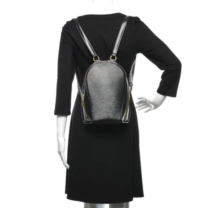 Louis Vuitton Epi Mabillon Backpack Black 2 of 9