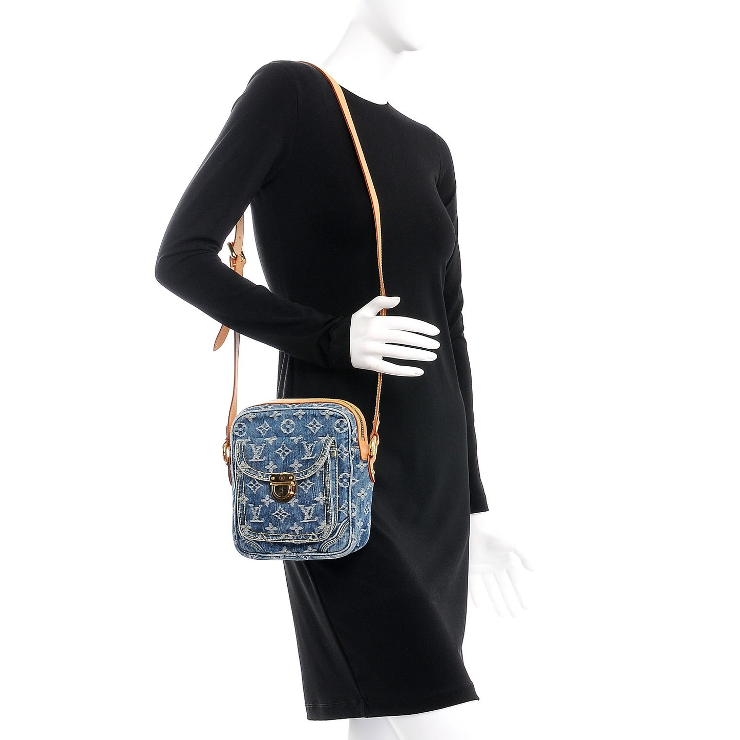 Denim Camera Bag Blue
