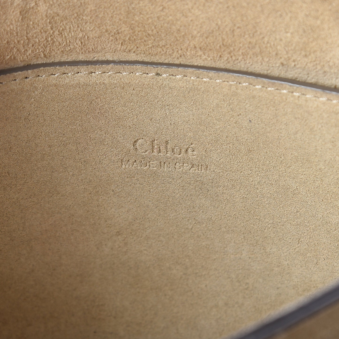Suede Calfskin Small Faye Shoulder Bag Motty Grey