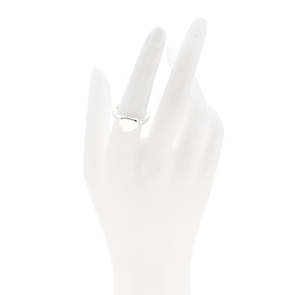 Tiffany Sterling Silver Elsa Peretti Full Heart Ring 56 7.5 2 of 5