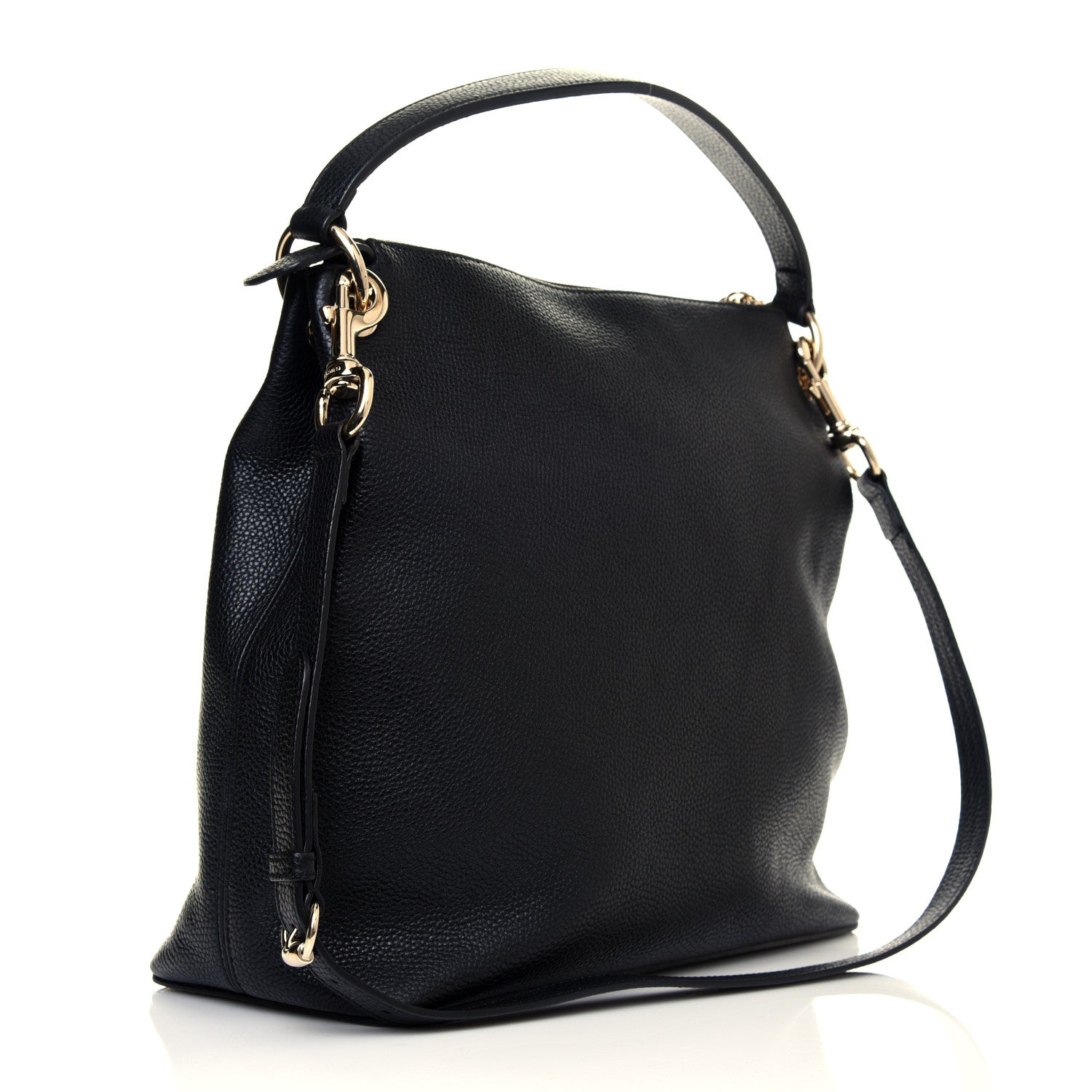 Gucci Pebbled Calfskin Large Soho Hobo Black 2 of 7