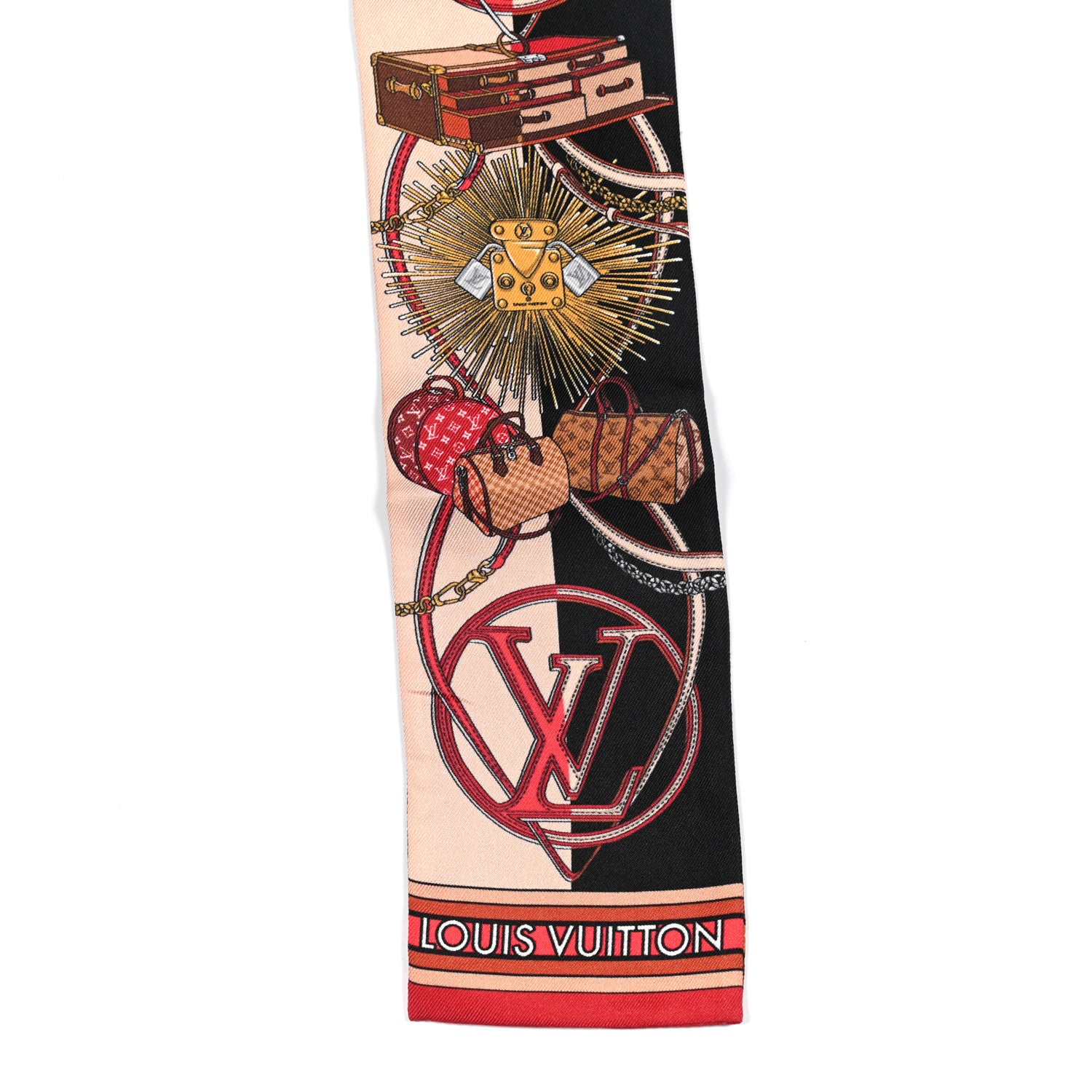 Louis Vuitton Silk Monogram All In LV Bandeau Brown 3 of 6