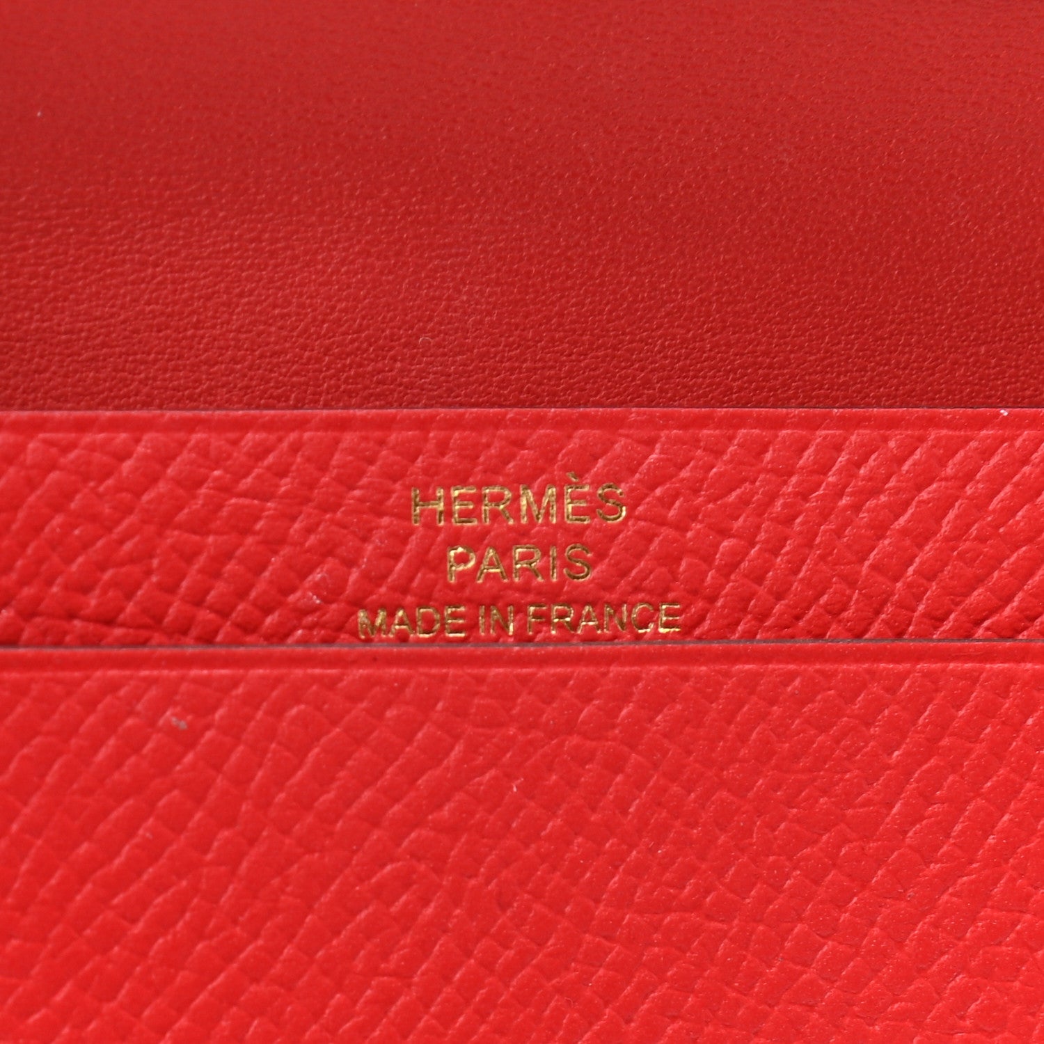 Hermes Epsom Bearn Card Holder Wallet Rouge Tomate 6 of 7